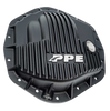 PPE Black Aluminum Oil Pan & Rear Differential Cover For 01-10 GM 6.6L Duramax