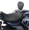 Mustang Wide Tripper Solo Seat w/ Driver Backrest For 08-21 HD FL Touring- 79725
