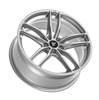 Fittipaldi (4) 361S 18X8 5X120 +30 HB 74.1 Gloss Silver Aluminum Alloy Wheels