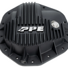 PPE Heavy Duty Black Front & Rear Differential Cover For 20-24 GM 6.6L Duramax