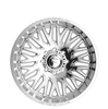 Fittipaldi (4) Alpha Series FA07 22X12 8X6.50 -44 Mirror Coat Aluminum Wheels