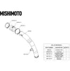 Mishimoto Micro-Wrinkle Black Hot Side Intercooler Pipe Kit For 22-24 Subaru WRX