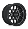 (4) 20x9 KMC KM544 Mesa Satin Black/Gray Wheels 6X135 +18MM For 2004-2026 Ford F-150