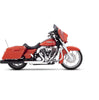 Rinehart Racing 4in Slip-On Mufflers Black with Black End Caps For 1995–2016 Harley Touring