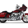 Rinehart Racing 4in Slip-On Exhaust Chrome with Chrome Tips For 2017-2026 Harley Touring Milwaukee 8