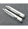 Rinehart Racing DBX45 4.5in Slip-On Exhaust Chrome with Black End Caps For 1995-2016 Harley-Davidson Touring Models Twin Cam