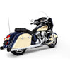 Rinehart Racing 4 Inch Slip-On Mufflers Chrome/Blk Tips For 2014–2026 Indian Touring