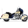 Rinehart Racing 4 Inch Slip-On Mufflers Chrome/Blk Tips For 2014–2026 Indian Touring
