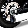 Rinehart DBX45 4.5 Inch Chrome with Black Tips 2-Into-1 Slip-On Muffler Exhaust For 2025-2026 Indian Scout