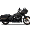 Rinehart HP45XL 4.5 Inch Slip-On Mufflers Chrome with Bronze End Caps For 2017–2026 Harley-Davidson Touring Models