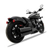 Rinehart Racing 4in Slip-On Mufflers Black with Black End Caps For 2022-2026 Indian Chief 116