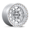 (4) 17x8.5 KMC KM553 Torx Silver Machined Wheels 6X135 +0MM For 2004-2026 Ford F-150