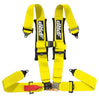 PRP 4.3 Yellow 4-Point Adjustable Latch & Link UTV Harness with 3" Belts & Sewn-In Pads
