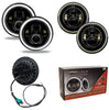 Oracle Lighting 7in High Powered LED Headlights Black Bezel w/ White Halo For 1997-2018 Jeep Wrangler