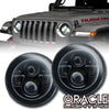 Oracle Lighting 7in High Powered LED Headlights Black Bezel w/ ColorSHIFT Halo & BC2 Controller For 1997-2018 Jeep Wrangler
