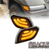 Oracle Lighting Smoked Lens LED Front Sidemarkers For 2018-2026 Jeep Wrangler JL / 2020-2026 Jeep Gladiator JT