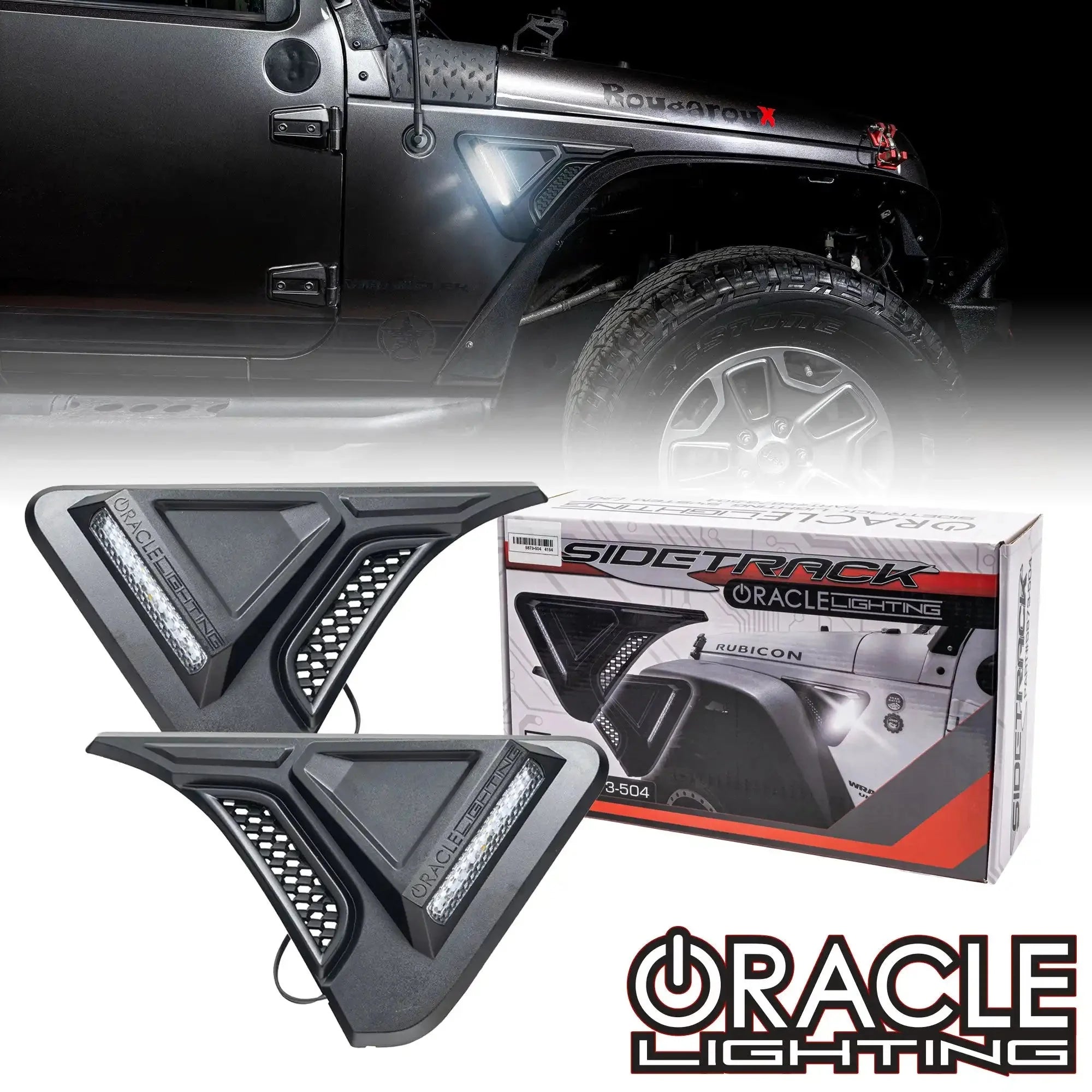 Oracle Lighting Sidetrack LED Fender Lighting System For 2007-2018 Jeep Wrangler JK
