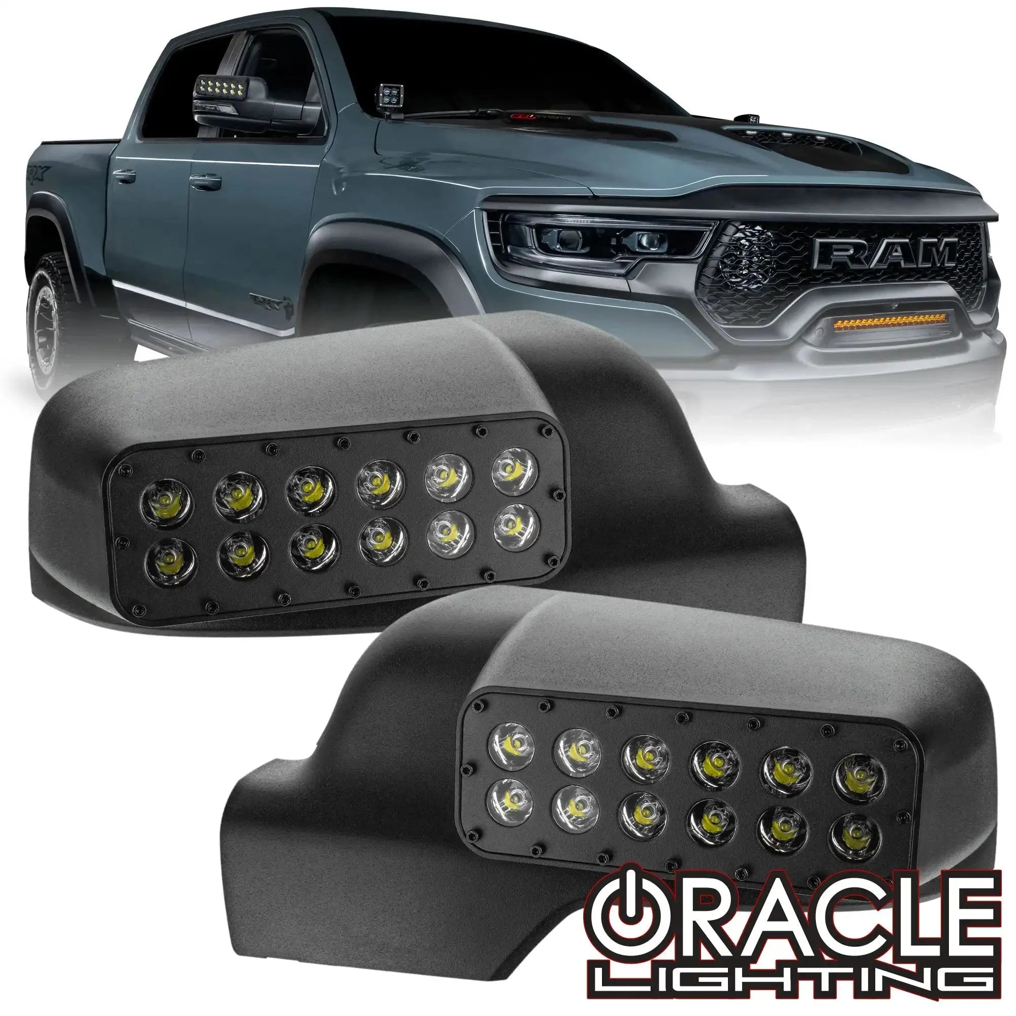 Oracle Lighting LED Off-Road Side Mirror Ditch Lights For 2019-2026 Ram 1500 DT