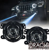 Oracle Lighting 15W Off-Road LASER Fog Lights For 2007-2018 Jeep Wrangler JK / 2018-2025 Jeep Wrangler JL / 2020-2025 Jeep Gladiator JT
