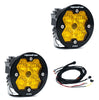 Baja Designs Squadron-R 2.0 Pro Amber Wide Cornering LED Pod Pair Round