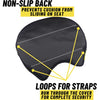 Wild Ass Seats Pillion Lite Air Padded Motorcycle Cushion w/ Straps - Universal