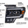 Morimoto XB Evo LED Headlights w/ White or Amber DRL For 10-14 Ford SVT Raptor