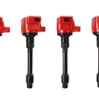 MSD Blaster Series Red Ignition Coils For Honda 2.0L/2.0L Turbo/1.5L 4-Cylinder