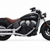 Vance & Hines Twin Slash 3" Chrome Slip-On Exhaust For 15-20 Indian Scout/Bobber