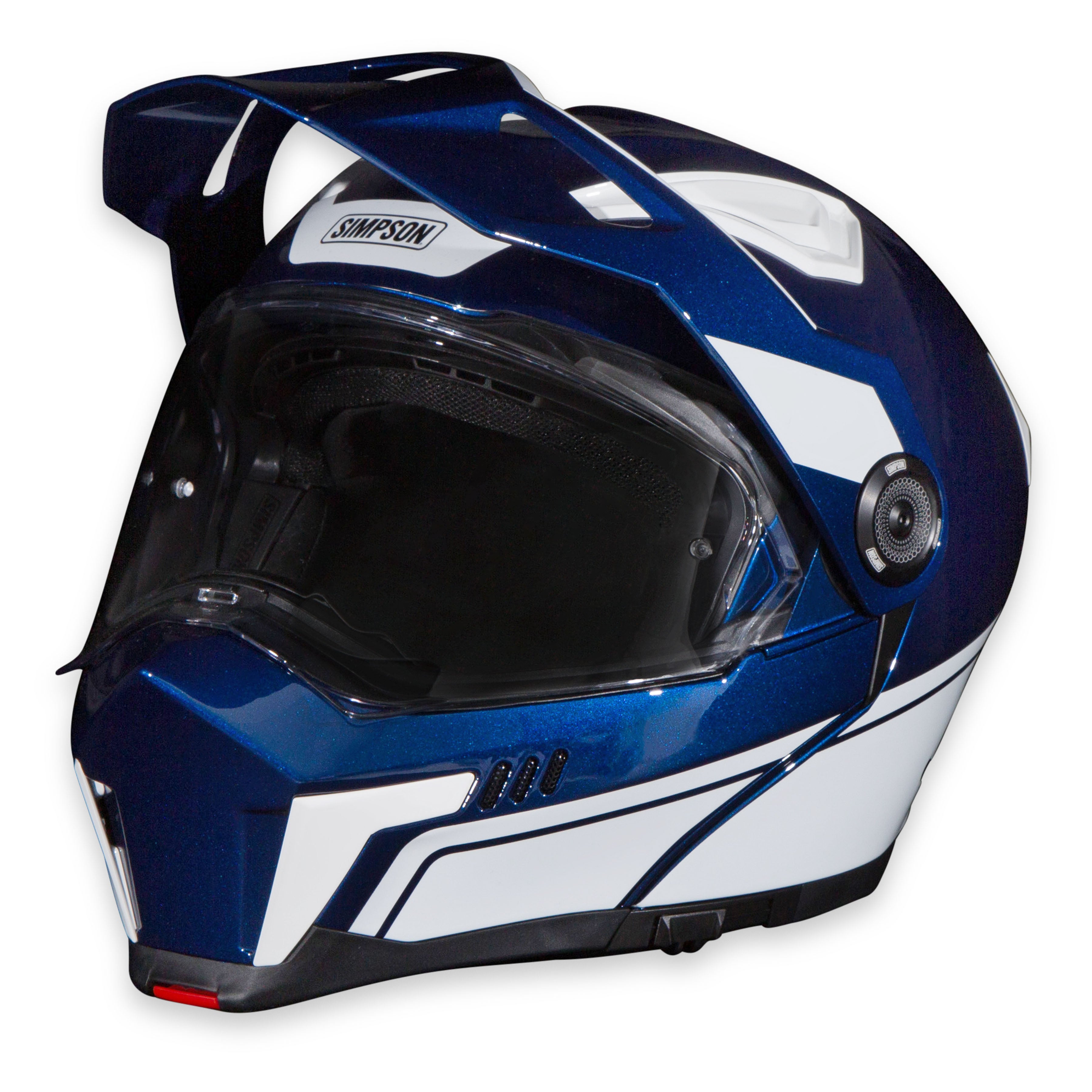 Simpson Motorcycle Journey Bandit Helmet - Blue/White - Medium - DOT/ECE 22.06