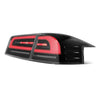 AlphaRex LUXX-Series LED Tail Lights Black Red w/ Sequential Signal For 2012-2020 Tesla Model S w/ Black Trunk Center Piece Replacement