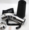 No Limit Fabrication Polished Cold Air Intake Dry Filter with Red Pre-Filter For 2003-2007 Ford 6.0L Powerstroke