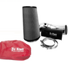 No Limit Fabrication Polished Cold Air Intake with Dry Filter and Red Pre-Filter For 2003 Ford 6.0L Powerstroke