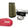 No Limit Fabrication Raw Cold Air Intake with PG7 Filter and Red Pre-Filter For 2003 Ford 6.0L Powerstroke