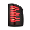 AlphaRex LUXX-Series LED Tail Lights Black Smoked For 2007-2014 Chevy Silverado 1500 2500HD 3500HD