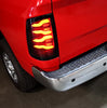 AlphaRex LUXX-Series LED Tail Lights Black w/ Activation Light & Sequential Signal For 2009-2018 Dodge Ram 1500 2500 3500 / 2019-2024 Ram 1500 Classic