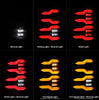 AlphaRex LUXX-Series LED Tail Lights Black w/ Activation Light & Sequential Signal For 2009-2018 Dodge Ram 1500 2500 3500 / 2019-2024 Ram 1500 Classic