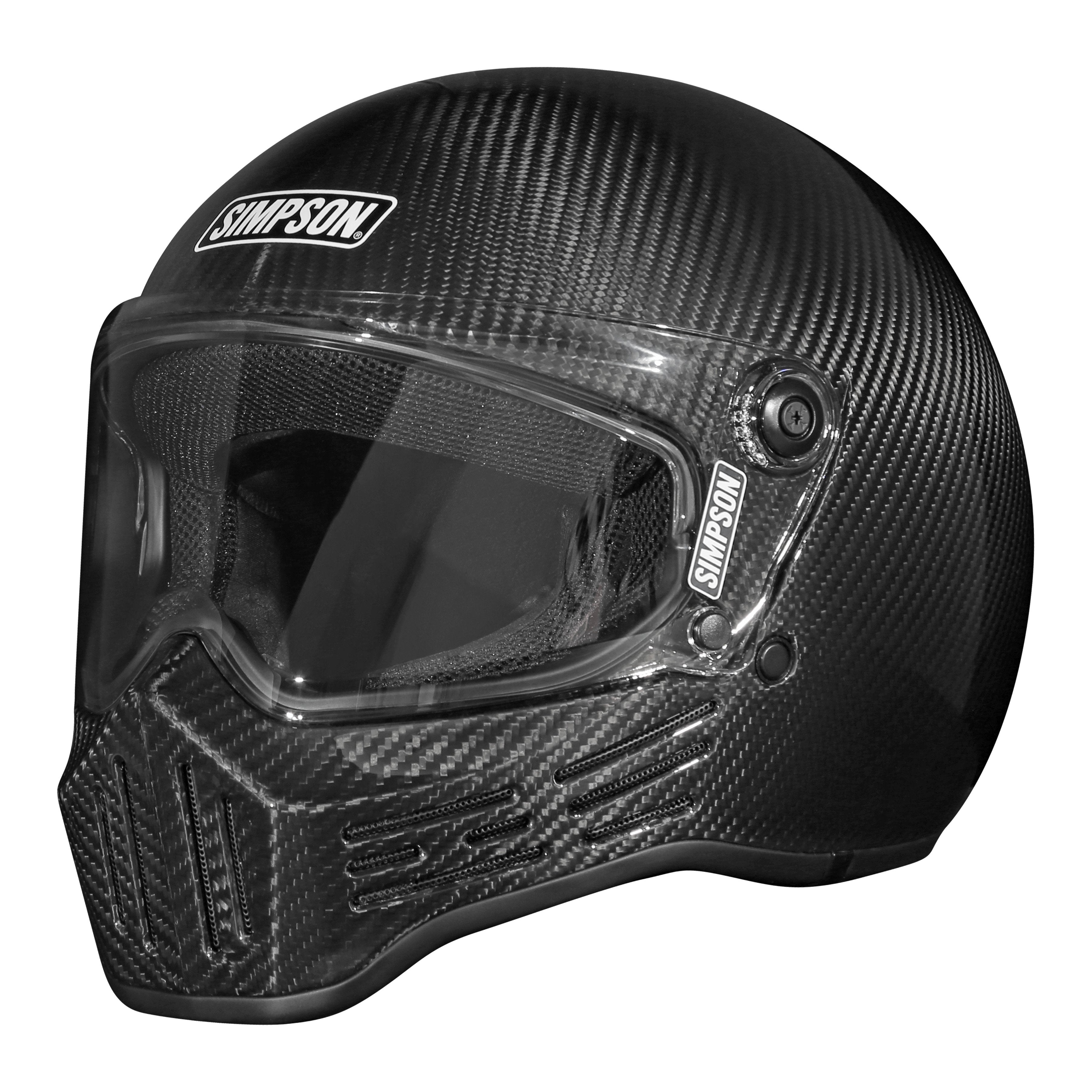 Simpson Motorcycle M30 Bandit Carbon Full Face Helmet Medium DOT ECE