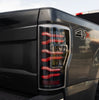 AlphaRex LUXX-Series LED Tail Lights Alpha Black W/ Activation Light & Sequential Signal For 2017-2019 Ford F250 F350 Super Duty