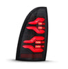 AlphaRex LUXX-Series LED Tail Lights Alpha Black W/ Activation Light & Sequential Signal For 2005-2015 Toyota Tacoma
