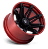 (4) 20x10 Fuel Brawl Black/Red Wheels 8X170 -18MM Offset For 1999-2027 Ford F-250/F-350 SRW
