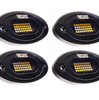 Customs Unlimited Pure White 36 LED Plug & Play Extreme Brightness 4 Pod Rock Light Kit - Universal