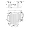 PPE Black Aluminum Oil Pan & Rear Differential Cover For 11-16 GM 6.6L Duramax