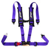 PRP 4.2 Purple 4-Point Adjustable Latch & Link UTV Harness with 2" Belts & Sewn-In Pads