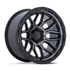 (4) 20x10 Fuel Surge Black/Grey Wheels 8X170 -18MM Offset For 1999-2027 Ford F-250/F-350 SRW