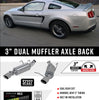 MBRP Armor Lite Axle-Back Dual Exhaust 4 Inch Tips For 11-14 Ford Mustang V6 3.7L