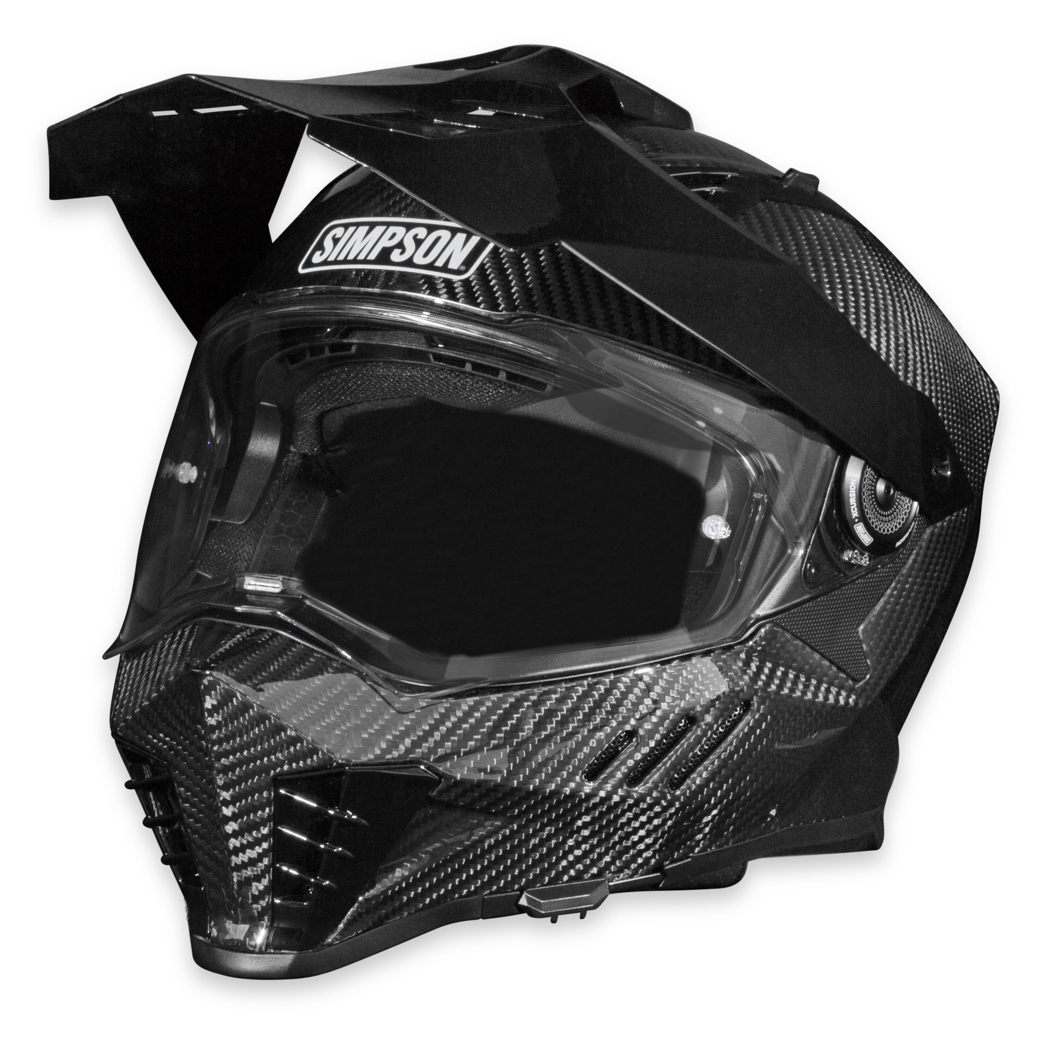 Simpson Motorcycle Xcursion Bandit Helmet - Carbon - X-Small - DOT/ECE 22.06