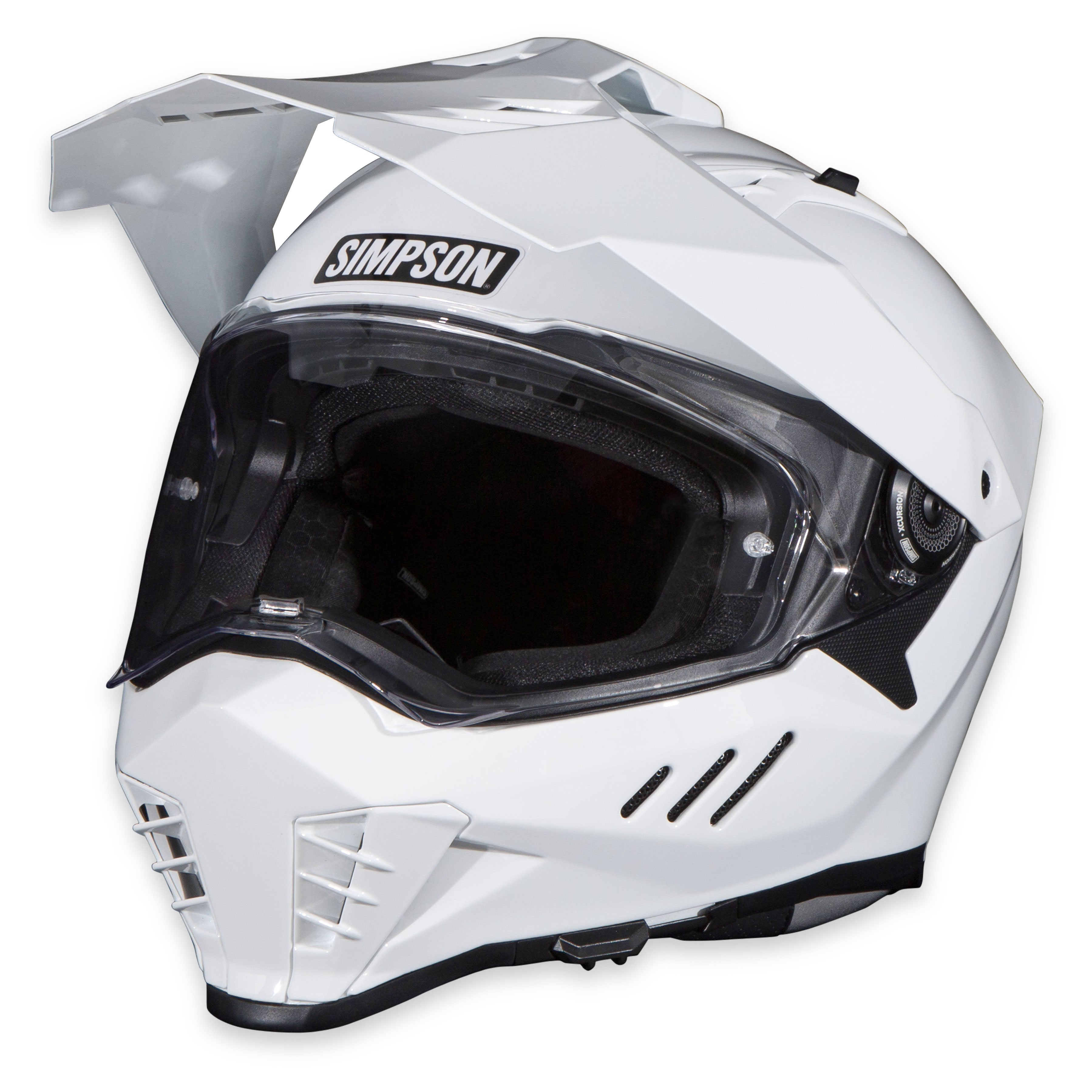 Simpson Motorcycle Xcursion Bandit Helmet - White - X-Small - DOT/ECE 22.06