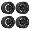 (4) 20x9 KMC KM549 GRS Satin Black Wheels 6X135 +18MM For 2004-2026 Ford F-150
