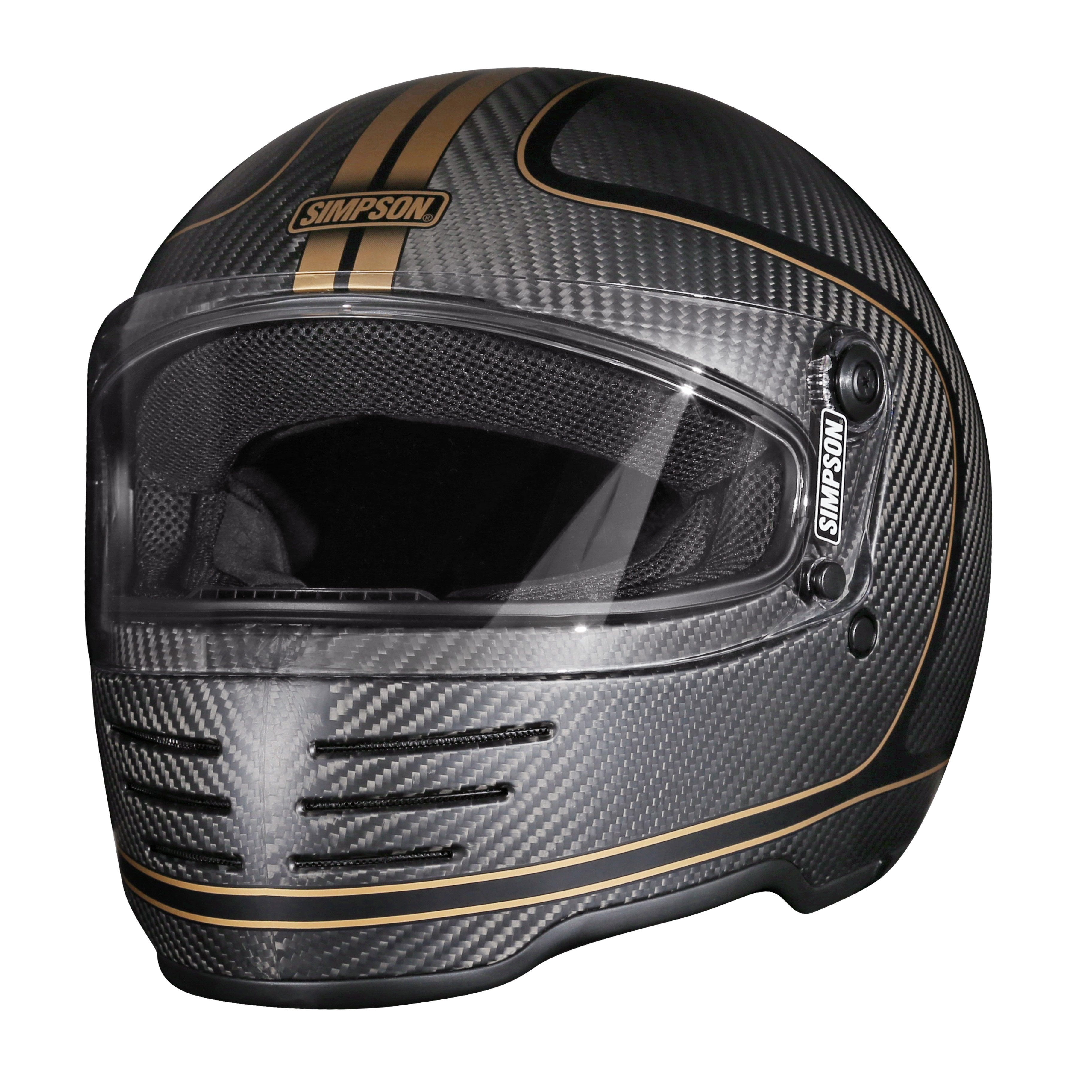 Simpson Motorcycle M62 Bandit Helmet - Hondo Carbon - X-Large - DOT/ECE 22.06