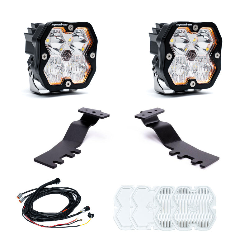 Baja Designs Squadron 2.0 Sport Clear Driving/Combo A-Pillar Light Kit For 2025-2026 Toyota 4Runner